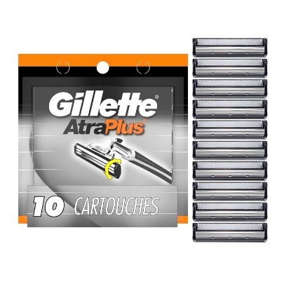 Picture of Gillette AltraPlus Mens Razor Blade Refills, 10 Count, Lubra-Soft Strip for Smoothness and Comfort