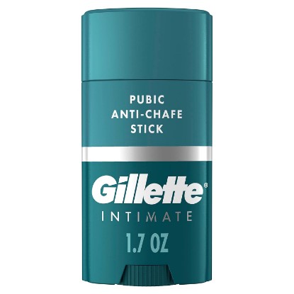 Picture of Gillette Intimate Pubic Anti-chafe Stick, Reduces Rubbing and Irritation, Pubic Anti-Chafing For Men, Easy Application, Dermatologist Tested