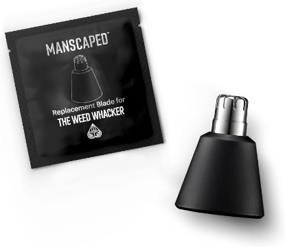 Picture of MANSCAPED The Weed Whacker® Replacement Blade Cartridge for Electric Nose and Ear Hair Trimmer, Hygienic Twist-On Replaceable Clipper Blades, Sharp Dual Rotary Blade for Precision Cutting, 1 Pack