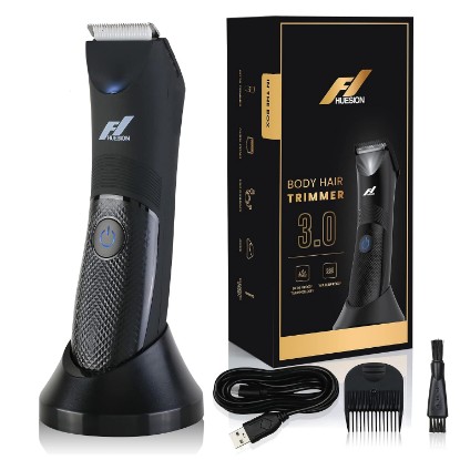 Picture of Manscape Trimmer for Men -IPX7 Waterproof Ball Trimmer w/Light & Ceramic Blade, Body Groomer for Pubic/Body/Groin Grooming, Electric Razor Shavers USB-C Charging, No Nicks, Gifts for Him