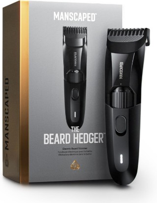 Picture of MANSCAPED The Beard Hedger® Men's Premium Beard Trimmer | 20 Length Adjustable Blade Wheel, Stainless Steel T-Blade Precision Facial Hair Trimming, Cordless Wet/Dry Clipper
