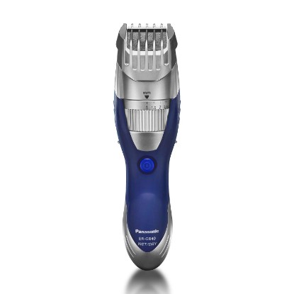 Picture of Panasonic Cordless Men's Beard Trimmer with Precision Dial, Adjustable 19 Length Setting, Rechargeable Battery, Washable - ER-GB40-S (Blue)