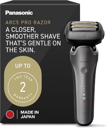 Picture of Panasonic ARC5 PRO Electric Razor for Men, Wet/Dry 5-Blade Foil Shaver for Thick Beard & Stubble, 20D Flexible Head, Enhanced Beard Sensor, Pop-Up Trimmer – ES-L550WS