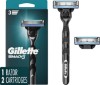 Picture of Gillette Mach3 Razor for Men, 1 Razor Handle + 2 Blade Refills