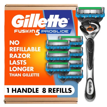 Picture of Gillette Fusion5 ProGlide Shaving Razor for Men, 1 Handle, 8 Blade Refills