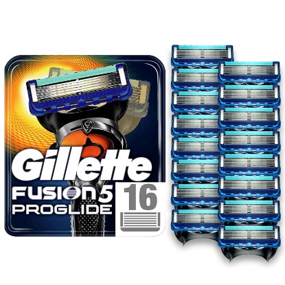 Picture of Gillette Fusion5 ProGlide Razor Blades for Men with Precision Trimmer, Pack of 16 Refill Blades (Suitable for Mailbox)