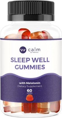 Picture of Calm by Wellness Sleep Well Gummies, Extra Strength Gummy with Melatonin, Natural Sleep Support Supplement, 30 Count
