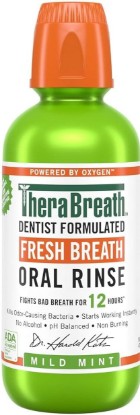 Picture of TheraBreath Fresh Breath Mouthwash, Mild Mint Flavor; 16 Fl Oz 1 Pack
