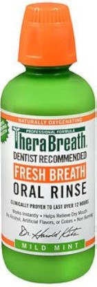Picture of TheraBreath Dentist Recommended Fresh Breath Oral Rinse - Mild Mint Flavor PlfYBc, 16 Ounce (Pack of 6)
