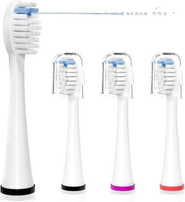 Picture of Replacement Heads for WaterPik Sonic Fusion 3Pack | Replacement Brush Heads Compatible with WaterPik Sonic Fusion 2.0 Flossing Toothbrush SF-01/SF-02/SF-03/SF-04 with Cover Global Recycled Standard