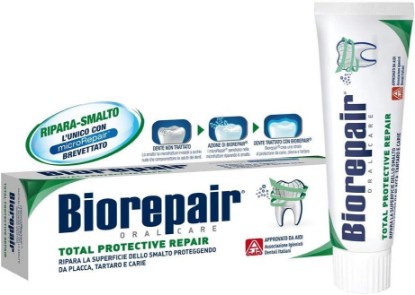 Picture of Biorepair "Total Protective Repair" Toothpaste with microRepair * 2.5 Fluid Ounce (75ml) Tube * [ Italian Import ]