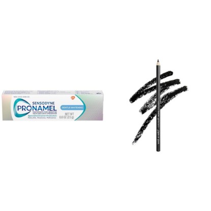 Picture of Sensodyne 0.8oz Toothpaste & Wet n Wild Black Baby's Got Black Eyeliner Pencil Travel Bundle
