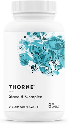 Picture of THORNE Stress B-Complex, 8 B Vitamins & Choline with Extra B5, 60 Capsules | Supports Healthy Cortisol Response, Stress Management, Cellular Energy & Balanced Mood*, Active Forms, NSF Contents Certified
