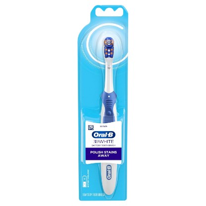 Picture of Oral-B 3D White Action Power Toothbrush, 1 Count (Colors May Vary), Multi-colored