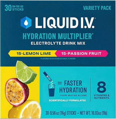 Picture of Liquid I.V. Hydration Multiplier Variety Pack, Lemon Lime & Passion Fruit 30ct
