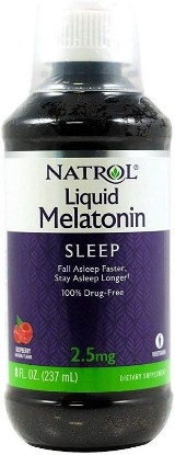 Picture of Natrol Melatonin Liquid, 2.5mg, 8oz; with Cup