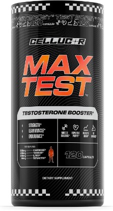 Picture of Cellucor Max Test™ Testosterone Booster, 120 Capsules | Frozen bombsicle flavor with 200mg caffeine, electrolytes, creatine & beta-alanine for energy, hydration and endurance.