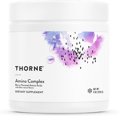 Picture of THORNE Amino Complex, Clinically Validated EAA & BCAA Powder, 30 Servings | Supports Lean Muscle Mass & Exercise Recovery*, for Pre or Post-Workout, Berry, Dairy-Free, NSF Certified for Sport