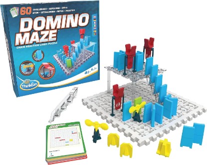 Picture of Think Fun 44001012 ThinkFun Domino Maze STEM Toy and Logic Game for Boys and Girls Age 8 and Up - Combines the Fun of Dominos With the Challenge of a Puzzle