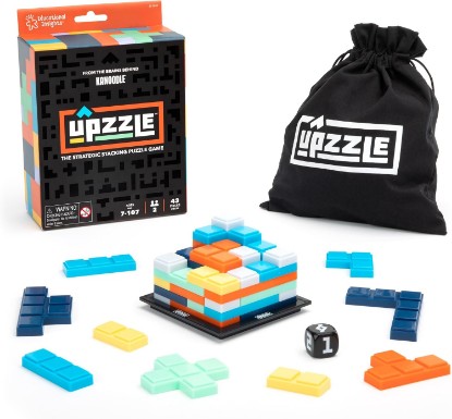 Picture of Educational Insights Upzzle - 2 Player Strategy Board Games for Adults and Family, 3D Stacking Puzzle Game for Kids 8-12, Brain Teaser, Critical Thinking Puzzles