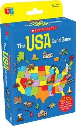 Picture of Scholastic USA Travel Card Game, State Capitals & Geography, Ages 6+