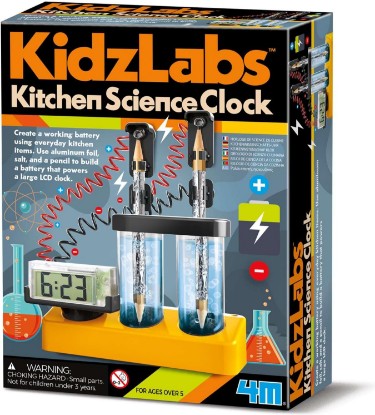 Picture of 4M KidzLab Kitchen Science Clock (1 Pc) - Digital Clock STEM Experiment - Perfect for Kids’ STEM Learning, Science Projects & Home Experiments
