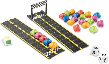 Picture of Learning Resources Mini Motor Math Activity Set - Math Manipulatives for Preschoolers, Preschool Board Games, Learning & Education, Addition and Subtraction Games, Counting & Color Sorting