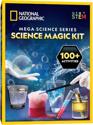 Picture of NATIONAL GEOGRAPHIC Science Magic Kit – Science Kit for Kids with 100+ Unique Experiments and Magic Tricks, Chemistry Set and STEM Project, A Great Gift for Boys and Girls (Amazon Exclusive) | Magic Tricks, Chemistry Activities, Hands-On Science Experiments, STEM Projects, STEM Learning Toy, Birthday Gift
