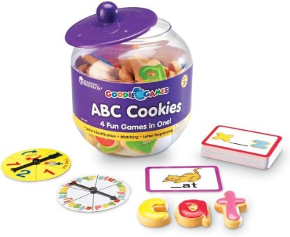 Picture of Learning Resources Goodie Games ABC Cookies - Alphabet Letters, Learn to Read and Write, Phonics and Spelling , Fine Motor Skills, Toddler Toys, Kids Games, Manipulatives Preschool Activities