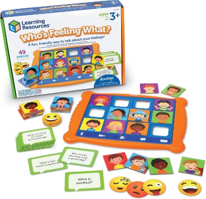 Picture of Who's Feeling What? ,Social Emotional Learning Games, Communication Games for Kids, Emotion Toys, Feeling Toys for Kids, 49 Pieces, Age 3+