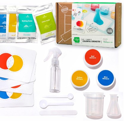 Picture of KiwiCo Colorful Chemistry Set and Science Kit with Safe Chemical Reactions, for 3-8 Year Old Boys & Girls