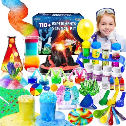 Picture of 110+ Science Experiments Kits for Kids, Science Projects STEM Toys | Gifts for Boys & Girls, Volcano Eruption, Chemistry Set and More Scientist Educational Toys
