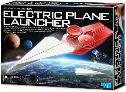 Picture of 4M Electric Paper Airplane Launcher for Teens & Adults – STEM Building Kit with Dual Motors, Adjustable Launch Angles, High-Speed DIY Science Experiment Kit