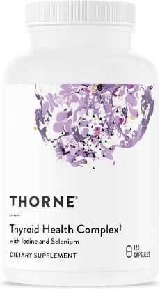 Picture of THORNE Thyroid Health Complex, Iodine, L-Tyrosine & Selenium, 120 Capsules | Supports Healthy Thyroid Function, Metabolism & Mental Clarity, Promotes Energetic Feelings*, NSF Contents Certified