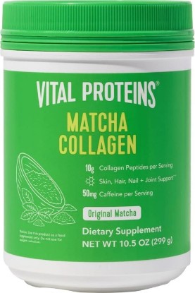 Picture of Vital Proteins Matcha Collagen Peptides Powder, 10.5oz | Matcha Green Tea & Collagen Peptides, Supports Hair Skin & Nails, Daily Wellness Support, 21 Servings