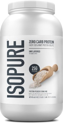 Picture of Isopure Zero Carb Whey Isolate Protein Powder, Unflavored 3 LB | 25g Protein Per Serving, 100% Whey Protein Isolate, Gluten Free, with Added Vitamins for Immune Support & Muscle Recovery