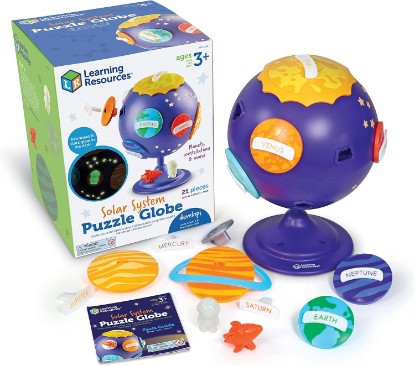 Picture of Learning Resources Solar System Puzzle Globe | Space Toys for Toddlers, STEM for Kids, Sorting and Matching, Fine Motor Skills, 21 Pieces, Age 3+