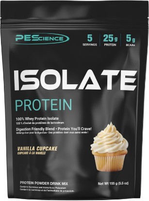Picture of PEScience Isolate Whey Protein Powder, Vanilla Cupcake, 5 Servings | 100% Whey Protein Isolate, Low Carb, Fast Absorbing Post Workout Shake, For Men and Women