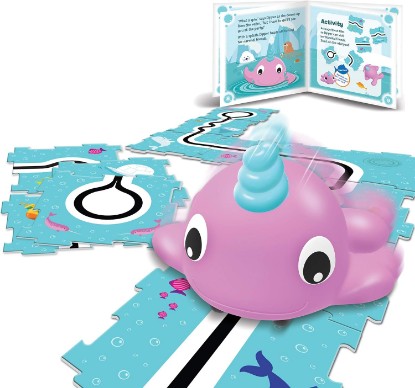 Picture of Learning Resources Coding Critters Go Pets Dipper the Narwhal - 14 Pieces, Ages 4+ Screen-Free Early Coding Toy For Kids, Interactive STEM Coding Pet, Toddler Learning Toys | Robot, Screen Free Toys For Kids, Electronic Learning & Education Toys, For Boys and Girls Ages 4 And Up