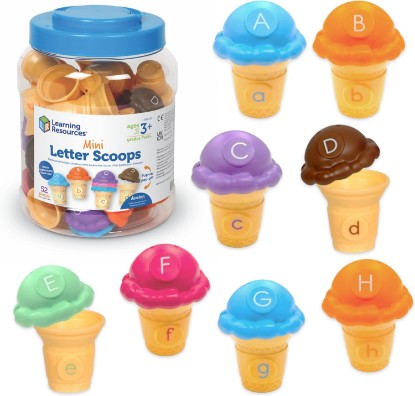 Picture of Learning Resources Mini Letter Scoops - Toddler Learning Toys, ABC Letter Matching Game, Alphabet Toy for Toddlers, Toddler Preschool Toys, Alphabet Puzzle, ABC Letters for Kids, Educational Puzzle