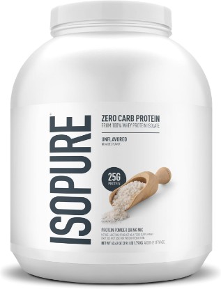 Picture of Isopure Zero Carb Whey Isolate Protein Powder, Unflavored 4.5 LB | 25g Protein Per Serving, 100% Whey Protein Isolate, Gluten Free, with Added Vitamins for Immune Support & Muscle Recovery