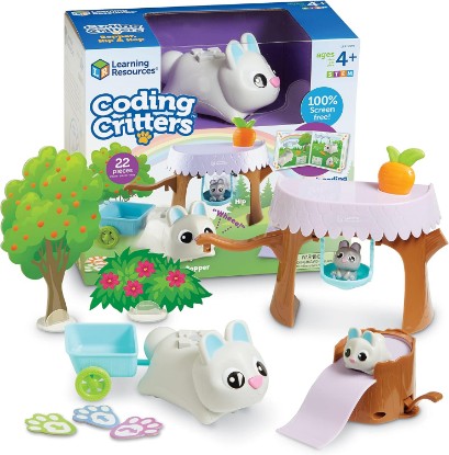 Picture of Learning Resources Coding Critters Bopper | 22 Pieces, Ages 4+, Screen-Free Toy For Kids, Interactive STEM Pet, Preschool Activity