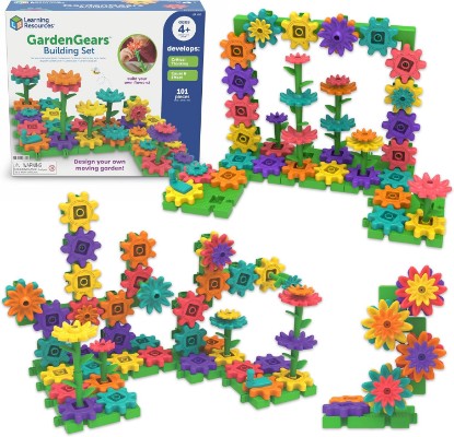 Picture of Learning Resources GardenGears Building Set - Hands-On Educational Construction & Engineering, Preschool STEM Building Sets, Toys for Kids, Montessori, Fine Motor Games, Gifts for Kids