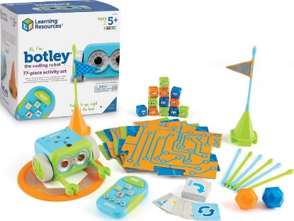 Picture of Learning Resources Botley The Coding Robot Activity Set - 77 Pieces, Ages 5+, Screen-Free Coding Robots for Kids, STEM Toys for Kids, Programming for Kids, for Kids | Screen-Free Coding Robots for Kids Ages 5-7, STEM Kit and Programming Toys for Kids, Educational Gifts for Boys and Girls