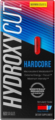 Picture of Hydroxycut Hardcore, Thermogenic Supplement, 60 Count | Energy and Metabolism Support, 265 mg Caffeine Anhydrous, Green Coffee Extract, Rapid Release Capsules