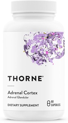 Picture of THORNE Adrenal Cortex, Bovine Adrenal Glandular Supplement, 60 Capsules | Supports Healthy Adrenal Function & Cortisol Balance, Helps Resist Stress-Related Fatigue*, Third-Party Certified