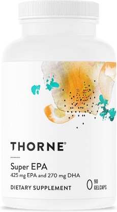 Picture of THORNE Super EPA, Omega-3 Fish Oil Supplement with EPA & DHA, 90 Softgels | Supports Brain, Joint & Heart Health, Promotes Healthy Skin*, EPA & DHA from Sustainably Sourced Fish, NSF Contents Certified