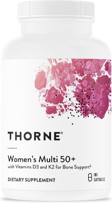 Picture of THORNE Women's Multi 50+, Comprehensive Daily Multi-Vitamin, 180 Capsules | Formulated for Perimenopausal & Postmenopausal Women, Supports Heart, Brain, Bone & Immune Health*, Third-Party Certified