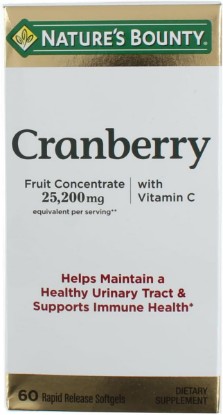 Picture of Nature's Bounty Cranberry Dietary Supplement 60 Soft Gels (Pack of 3)