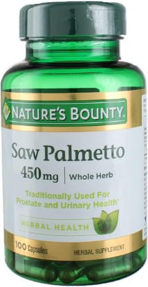 Picture of Nature's Bounty Saw Palmetto 450 mg 100 Capsules (Pack of 3)